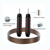Jump' Rope Tangle-Free Rapid Speed Jumping Rope Cable With Ball Bearings Steel Skipping Rope Gym Fitness Home Exercise Slim Body